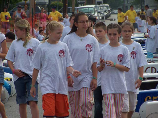 drivers walking together