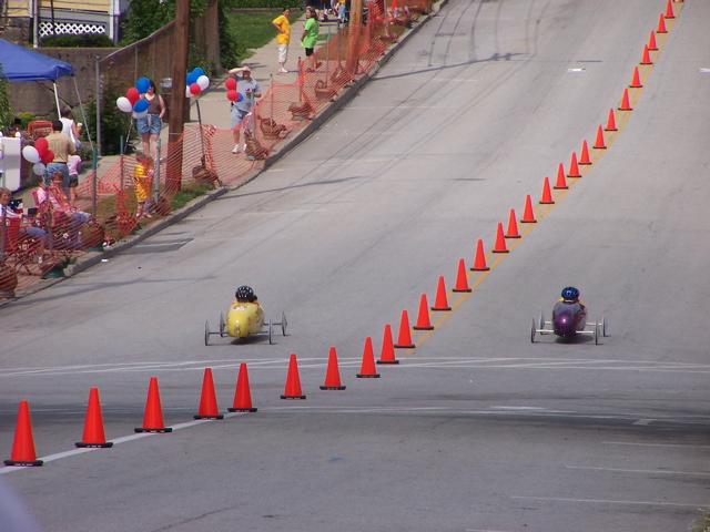 looking up race hill