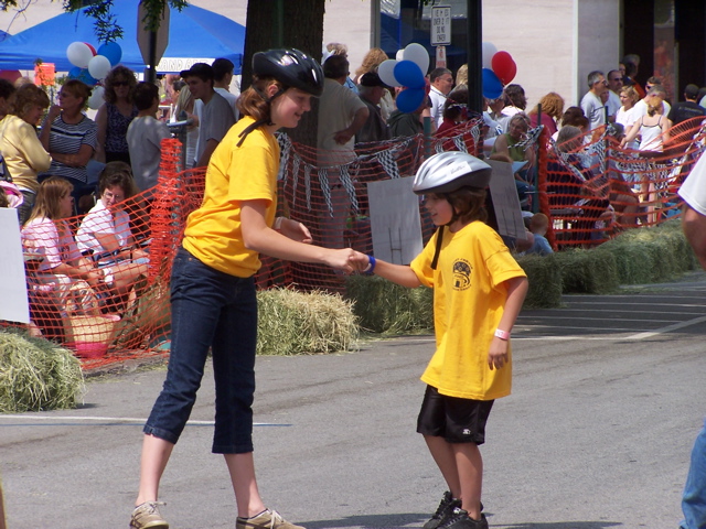 Meghan McGregor & Jayden Bergmann after a race